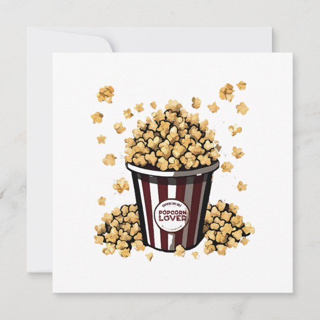 Popcorn Lover Invitation (Front)
