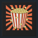 Popcorn Lover Popcorns Food Eater Graphic Faux Canvas Print<br><div class="desc">This graphic idea is for popcorn lovers. This funny graphic / quote clothing makes all popcorn eaters happy.</div>