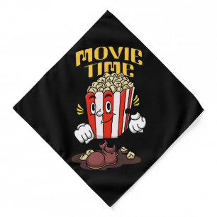 Popcorn Mascot Cartoon Bandana