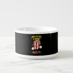 Popcorn Mascot Cartoon Bowl