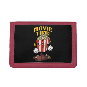 Popcorn Mascot Cartoon Trifold Wallet