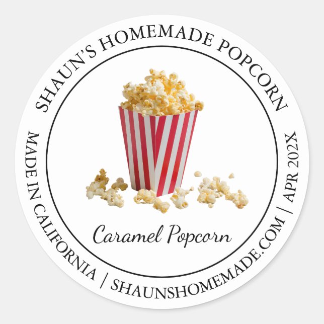 Popcorn Modern label (Front)