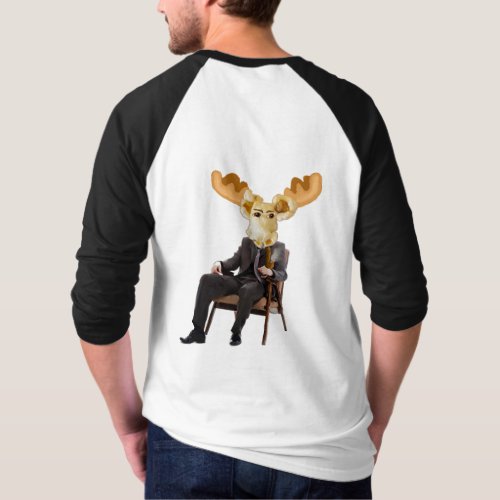 Popcorn  Moose head Mr Hid T_Shirt
