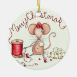 Popcorn Mouse Ornament at Zazzle