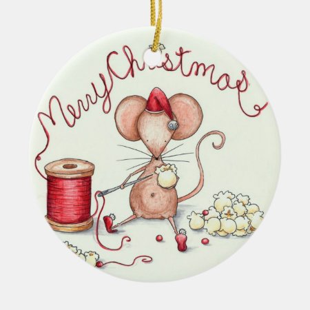 Popcorn Mouse Ornament