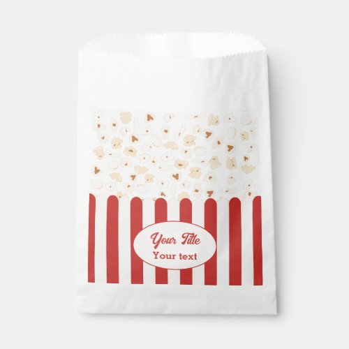 Popcorn Movie Party Birthday Party Theme Favor Bag