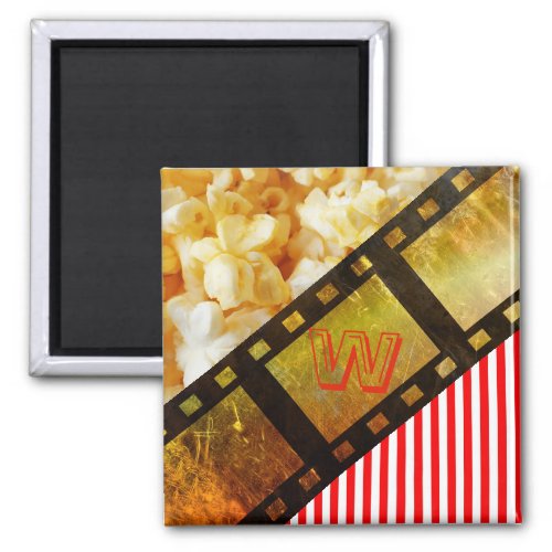 Popcorn movie reel film magnet