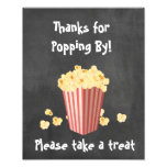 Popcorn Movie Shower Treat Sign at Zazzle