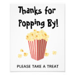 Popcorn Movie Wedding Shower Treat Sign at Zazzle