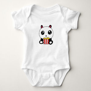 Popcorn Panda Baby Bodysuit