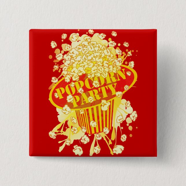 POPCORN_PARTY PINBACK BUTTON (Front)