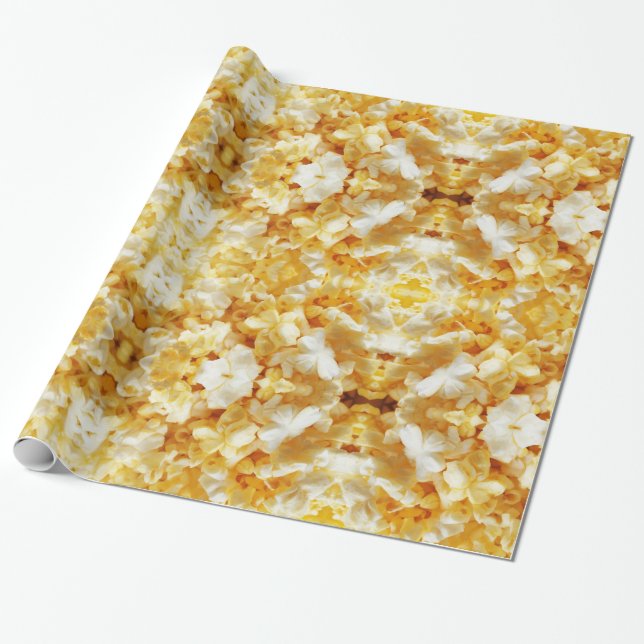 Popcorn pattern wrapping paper (Unrolled)