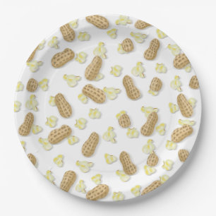 Popcorn! Peanuts! Plates! Ballpark Carnival Party Paper Plates