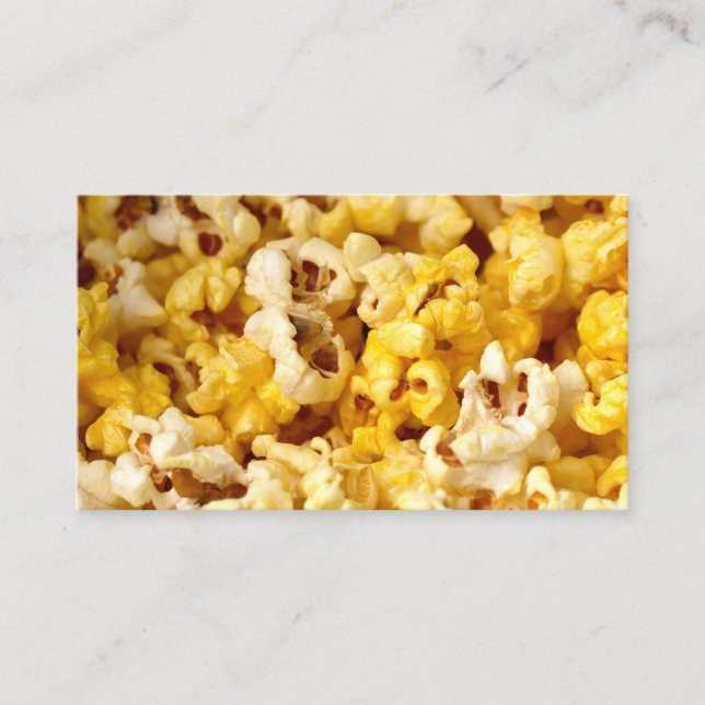 Popcorn Photograph Business Card (Front)