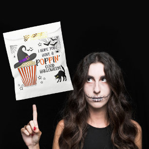 Popcorn poppin good witch good halloween favor bag