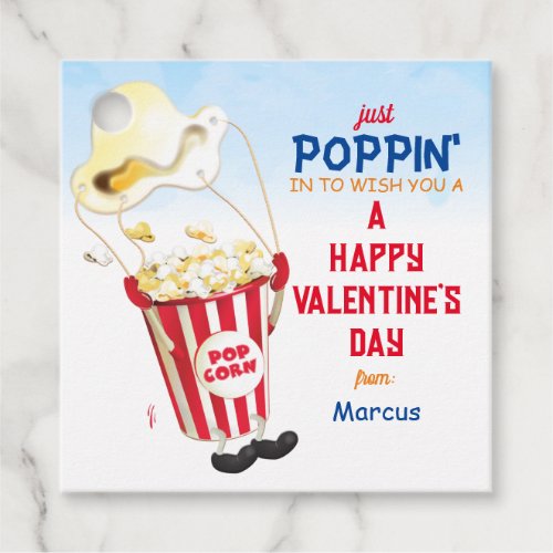 Popcorn Popping By Valentine Favor Tags