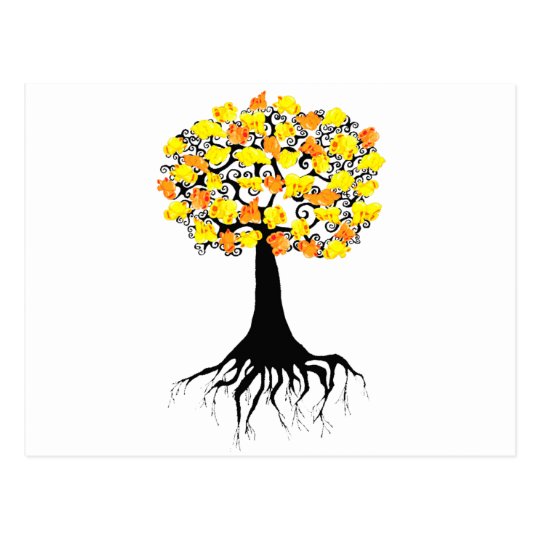 Popcorn Popping on the Apricot Tree Postcard