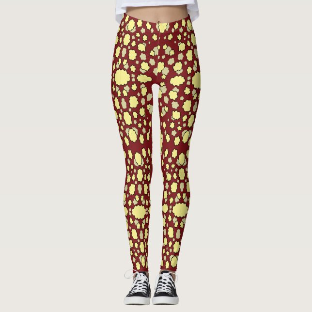 Popcorn Print by KRO Leggings (Front)