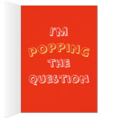 Popcorn proposal cute popping the question funny cards (Inside (Right))