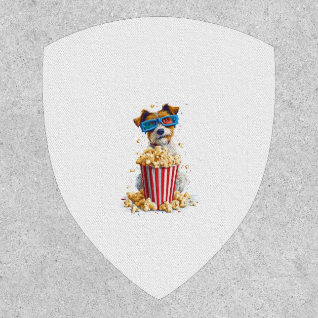 Popcorn Pup � Movie Night Dog Patch (Front)