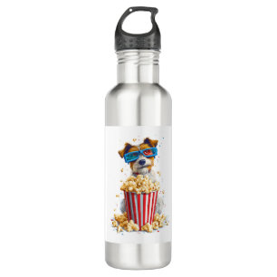 Popcorn Pup – Movie Night Dog Stainless Steel Water Bottle