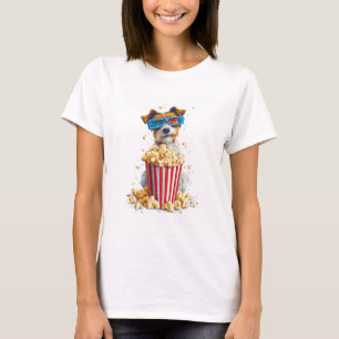 Popcorn Pup � Movie Night Dog T-Shirt