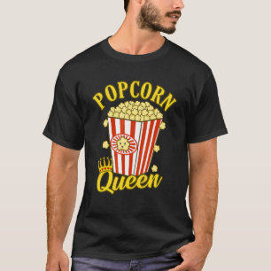 Popcorn Queen Popcorns Food Eater Graphic T-Shirt