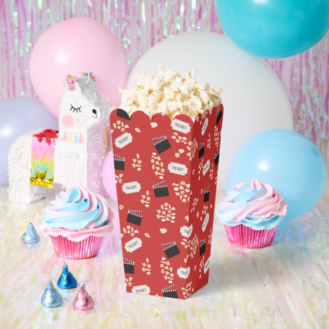 Popcorn Retro Movie Cinema  Favor Boxes (Party)