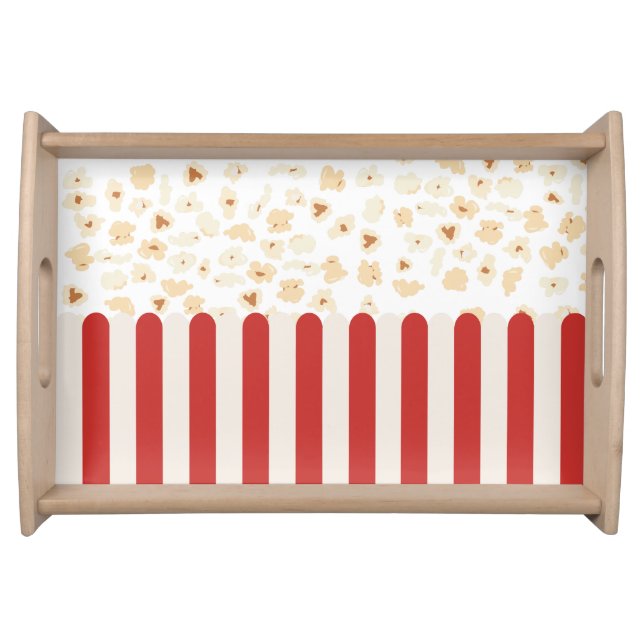 Popcorn Retro Movie Cinema  Serving Tray (Front)