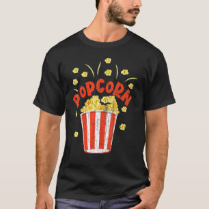 Popcorn Retro Pop Corn Eater Graphic T-Shirt