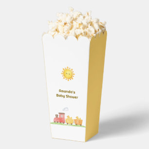 Popcorn Rubber Duck Choo Choo Train Baby Shower Favor Boxes