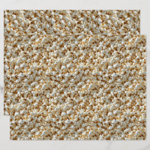 Popcorn Seamless Pattern Scrapbook Paper