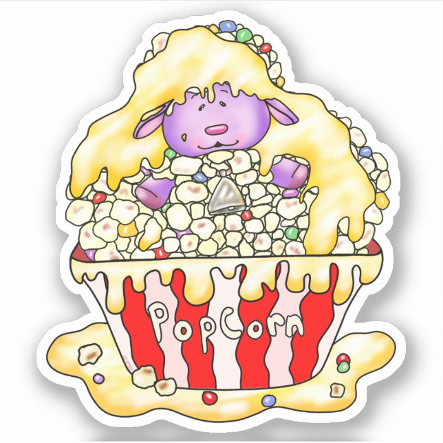 Popcorn Sheep | Sticker (Front)