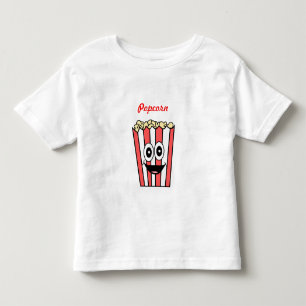 popcorn smiling toddler t-shirt