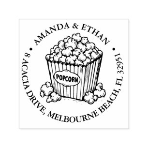 Popcorn Snack Theme Self-inking Stamp