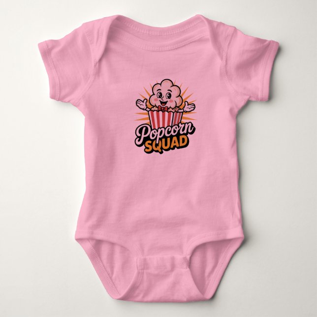 Popcorn Squad Baby Bodysuit (Front)