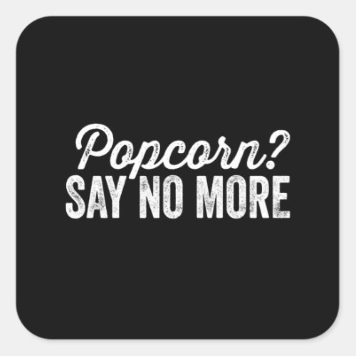 Popcorn Square Sticker