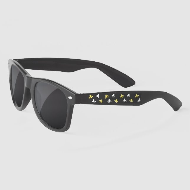 Popcorn Sunglasses (Dark Gray & Butter Yellow) (Left)