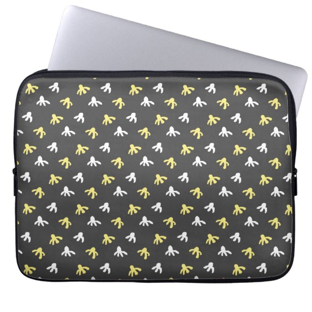 Popcorn Tablet Case (Dark Gray & Butter Yellow) (Front)