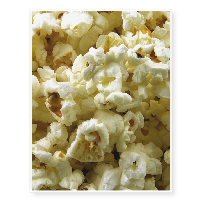 popcorn temporary tattoos (Front)