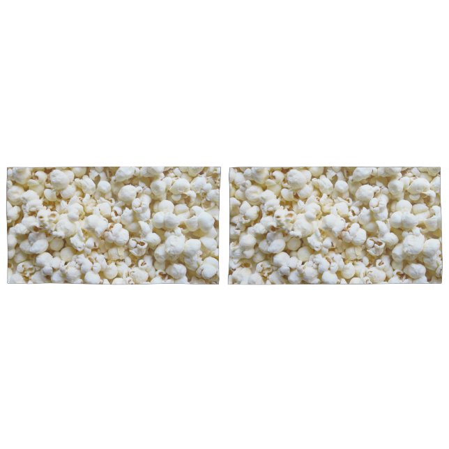 Popcorn Texture Photography and retro stripes Pillowcase (Front-Set)