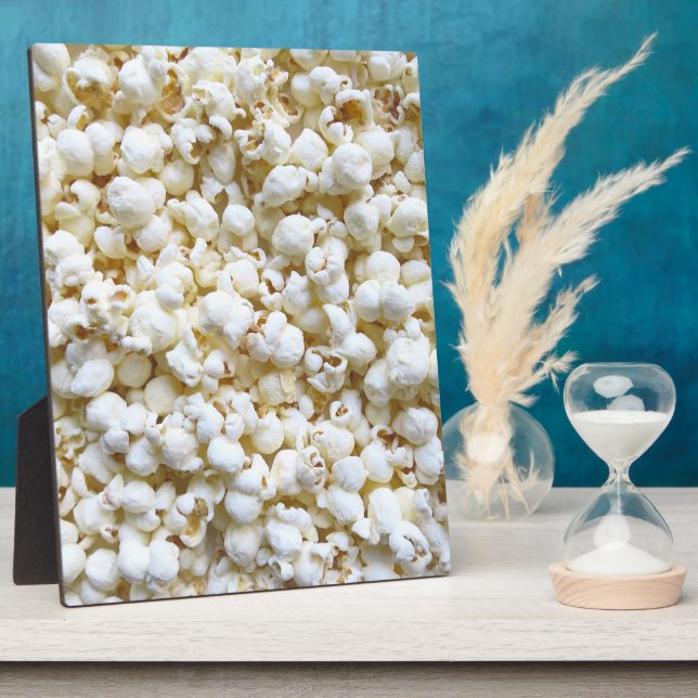 Popcorn Texture Photography Bright Decor Plaque (Side)