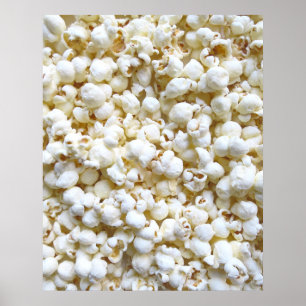 Popcorn Texture Photography Poster