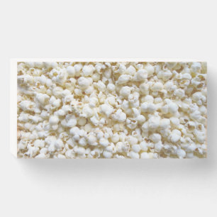 Popcorn Texture Photography Wooden Box Sign