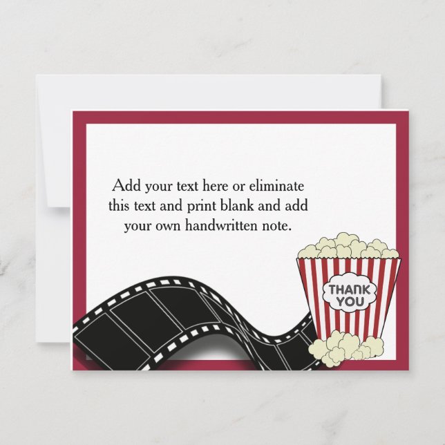 Popcorn Thank You Card (Front)