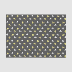 Popcorn Tissue Paper (Dark Gray & Butter Yellow)