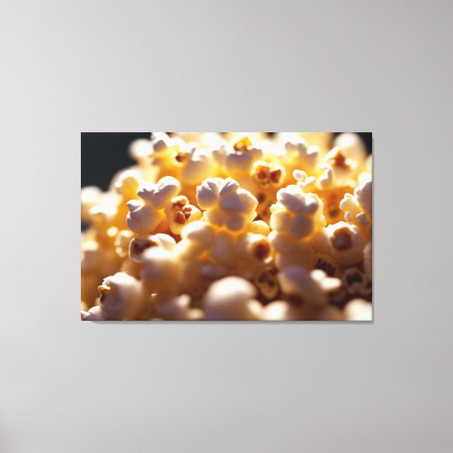 Popcorn Up Close Canvas Print (Front)