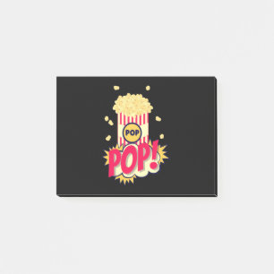 Popcorn Vintage Retro Funny Post-it Notes