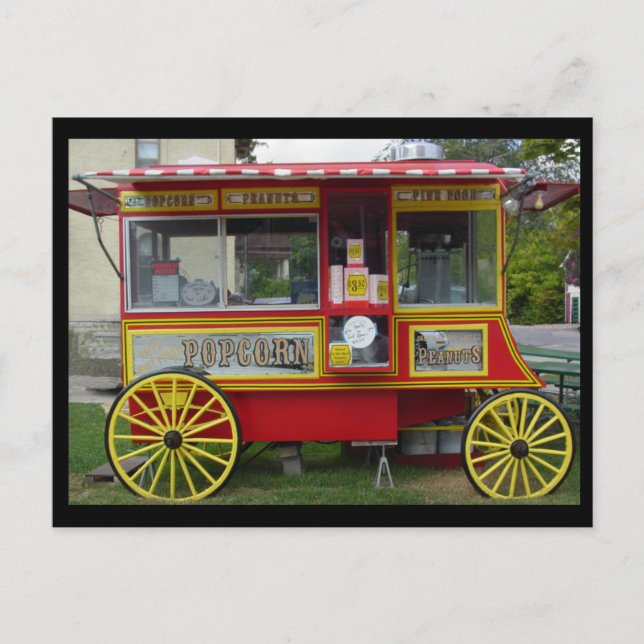 Popcorn Wagon Postcard (Front)