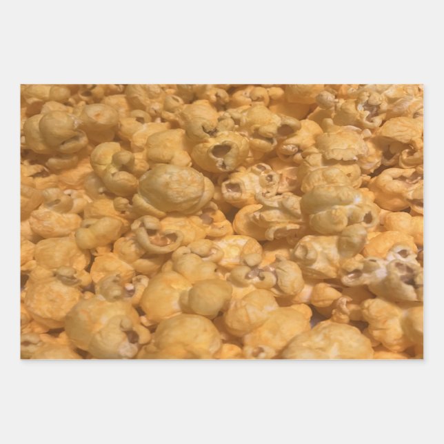 Popcorn Wrapping Paper Sheets (Front)